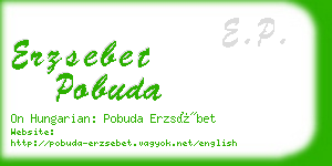 erzsebet pobuda business card